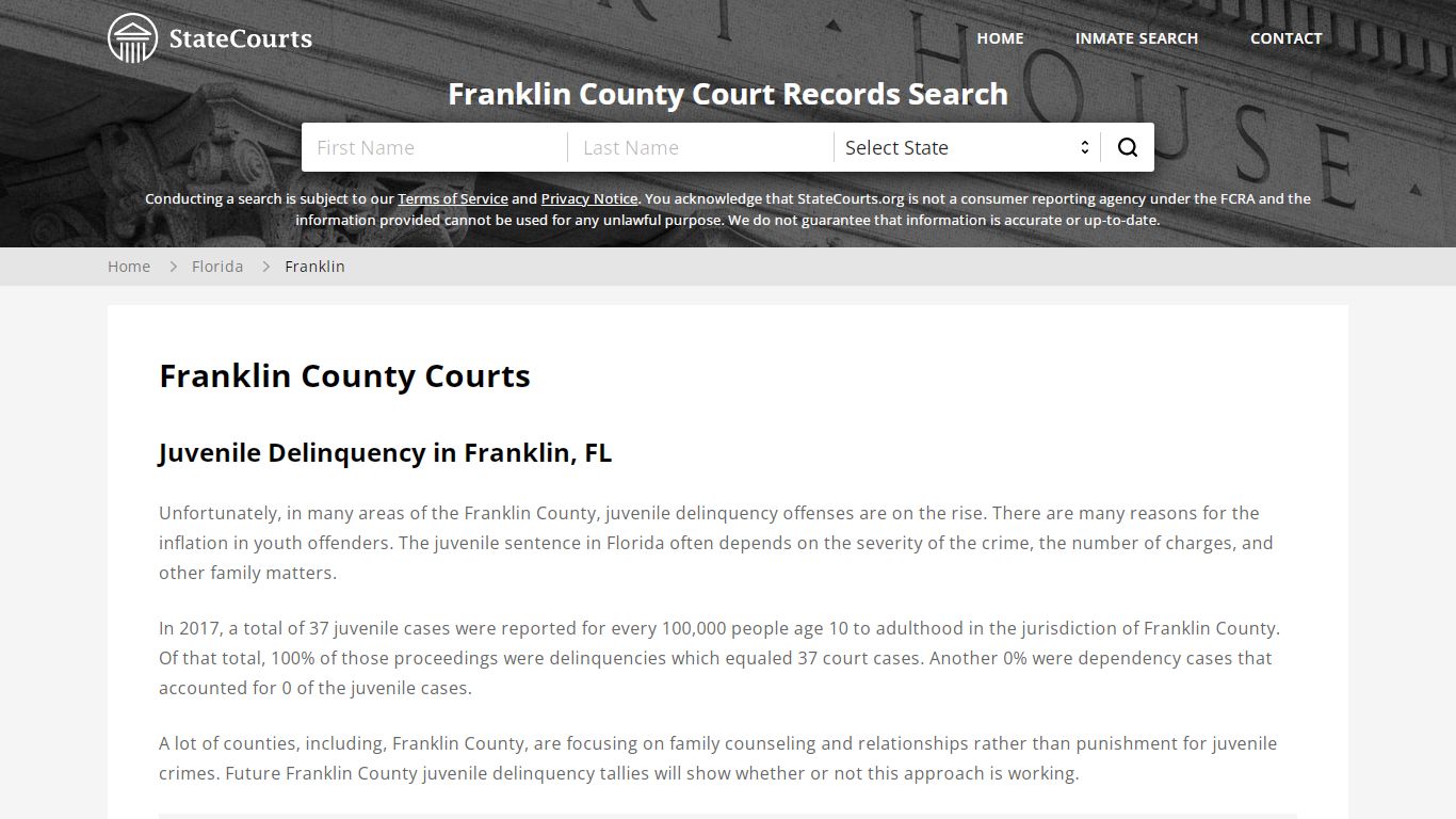 Franklin County, FL Courts - Records & Cases - StateCourts